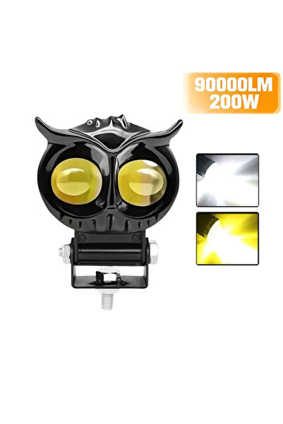 Choice مصباح أمامي للدراجات النارية Heyword أبيض وأصفر، قطعة واحدة، تصميم بوم...