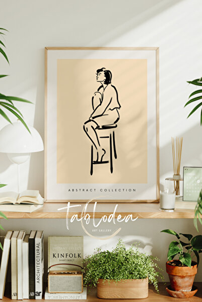 tablodea Tablou poster abstract în stil boem, Tablou decorativ minimalist în ...