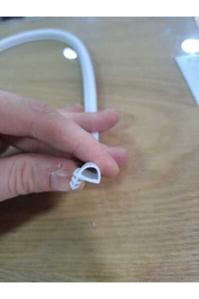 ARON (35 METRE) Beyaz Amerikan Panel Kapı Kasa Fitili Conta 10 Mm Yandan 35 Mt