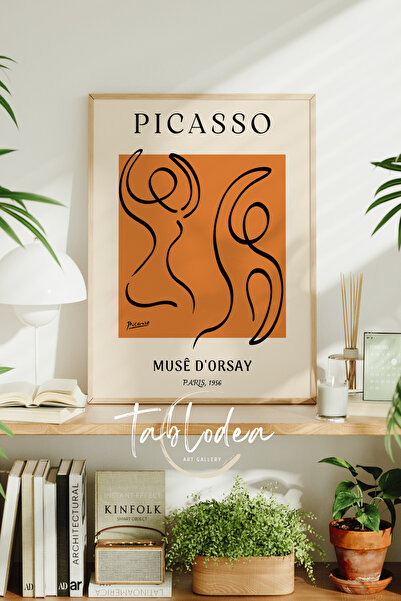 tablodea Tablou abstract minimalist Picasso în stil boem, înrămat, pictură de...