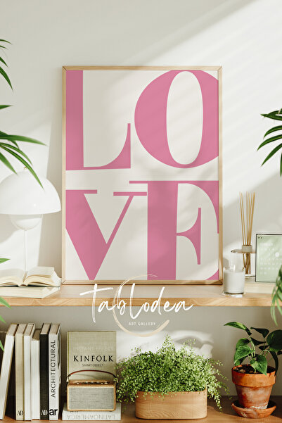tablodea Tablou cu poster înrămat Love Minimalist, Tablou decorativ abstract ...