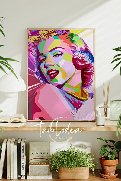 tablodea Pictură înrămată retro Marilyn Monroe Pop Art, pictură poster modern...
