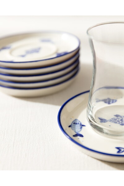 Madame Coco Grande Poisson 6-teiliges Teeteller-Set