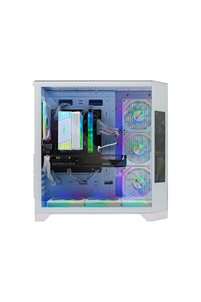 SPEARPC Gaming i5-14400F, RTX 5060 8GB, 32GB DDR5, 1TB SSD, 600W, Corner LCD Screen, ARGB 7 Fans, Win 11 Pro