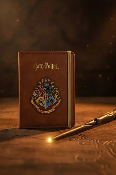 Miniso Harry Potter Lisanslı Bantlı Pasaport Kılıfı - Açık Kahverengi