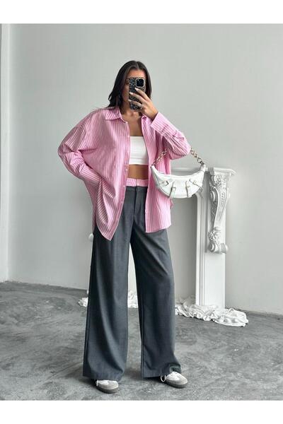 mydukkan.co Bel Çizgi Detay Gömlekli Takım