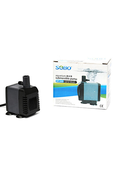 Sobo محرك رأس حوض السمك WP-3400 بقوة 15 واط وتدفق 880 لتر/ساعة
