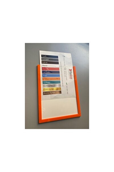 Yönline 10-Piece A4 Orange Certificate Frame Self-Adhesive Foil 24X31 cm Bulk Set Advantage Practical