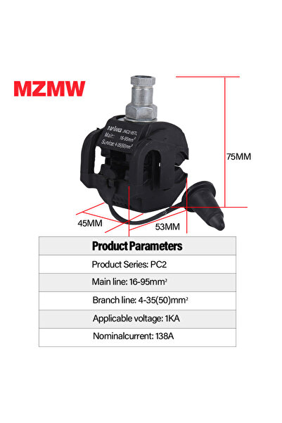 Choice PC2 Insulation Piercing Clamp No-Peeling Cable Connector Cable Clips Q...