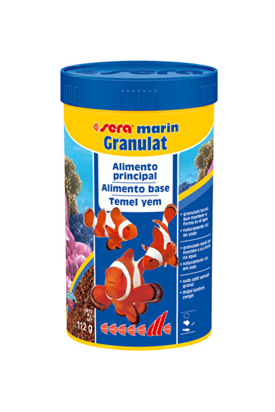 SERA Marin Granulat 250 ml 116 gr SKT:04/202 Balık Yemi Orjinal Kutusunda