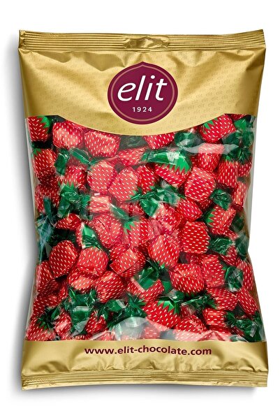 Elit Çikolata Çilek Dolgulu Bonbon Şeker 1kg Glutensiz