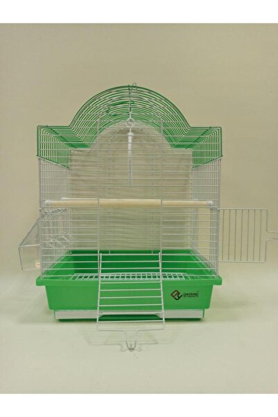 Dayang İki Kapılı Kubbeli Kuş Kafes 28,5x38 cm Yeşil