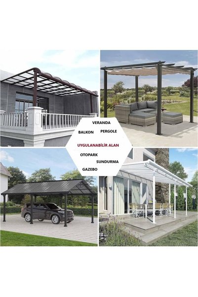 pamukkale branda 600 X 270 Pvc Şeffaf Branda Kapama Kış Bahçesi Fermuarlı