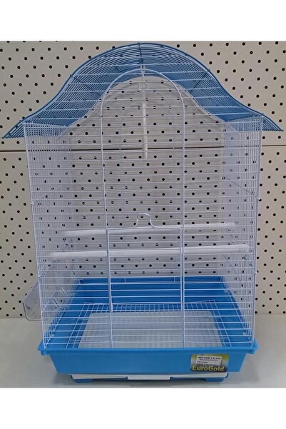 Qh Pet Cage QH 1218A Kuş Kafesi 34,5x28x54,5 Mavi Kanarya Muhabbet Kuşu için