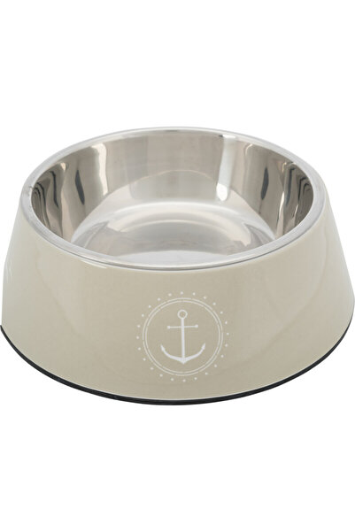 Trixie Köpek Mama ve Su Kabı, Melamin/Paslanmaz Çelik, 0.4lt/ø17cm, Kum Beji