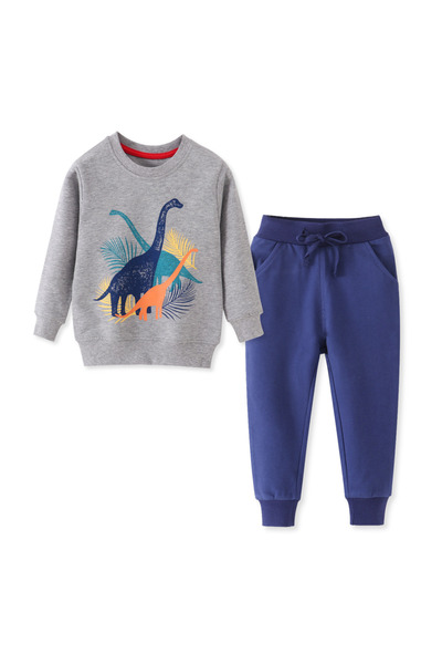 Kidohug Compleu baieti din bumbac, trening confortabil, 1-4 ani