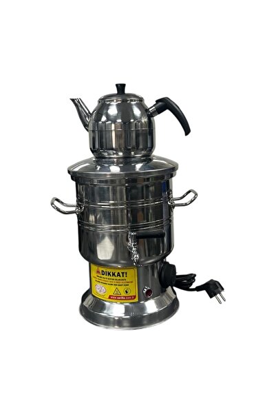 dökümsan Zarif iş 7 Lt Termostatlı Paslanmaz Çelik Semaver Çay Makinesi Çaycı