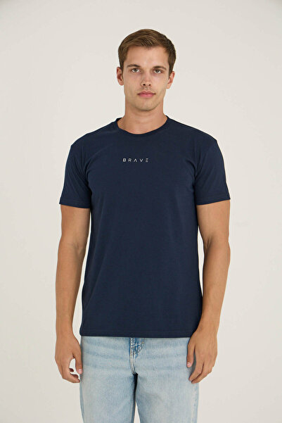 KLY Ανδρικό μπλουζάκι με μεγάλο λαιμόκοψη T-511B