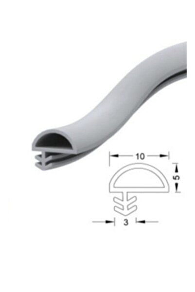 ARON (50 METRE) Beyaz Amerikan Panel Kapı Kasa Fitili Conta 10mm Yandan 50m