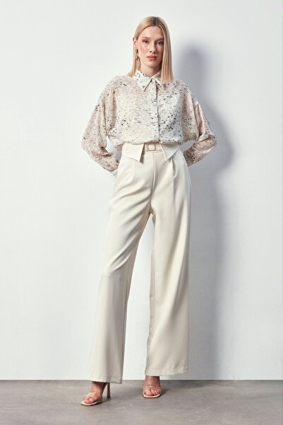 Sateen Широка сорочка з вараком - Камінь-Золото