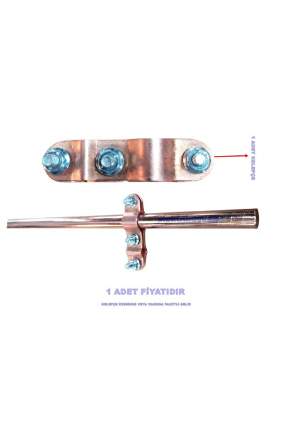 Mutlusan 18mm 1metre Bakır Boru Giydirme Kaplamalı Demir Topraklama Çubuğu