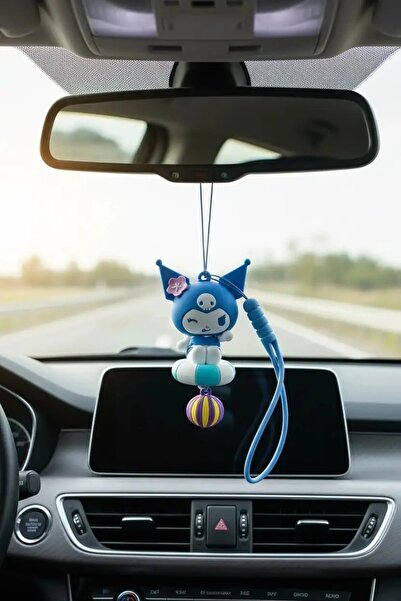 Miniso Sanrio Lisanslı Yaz Serisi Araba Süsü - Kuromi