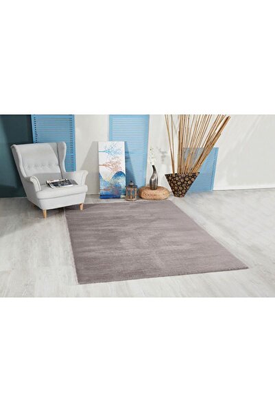 Jassrug Tavşan Tüyü Kürk Halı 120x180 Antrasit