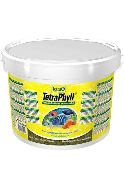Tetra Phyll Kova Bitkisel Akvaryum Pul Balık Yemi 10 Lt