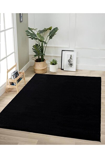 Jassrug Kürk Halı 160x220 Siyah