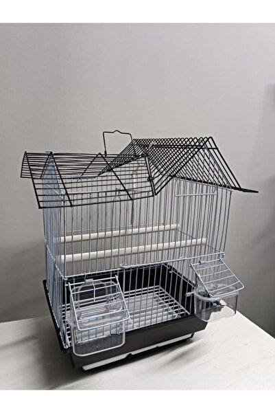 netx Siyah Kuş Kafesi Çin Evi 30x23x51 Kanarya Muhabbet Kuşu için