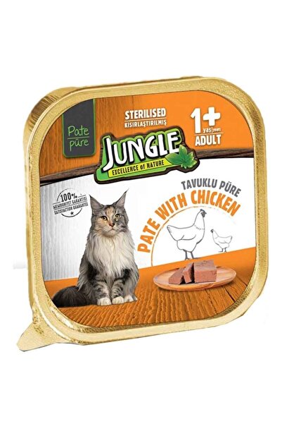 Jungle Kısır Kedi 100g Tavuklu Ezme/Pate Skt: 08/2025