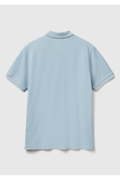 United Colors of Benetton Μπλουζάκι πόλο με κοντό μανίκι για αγοράκι σε μπλε χρώμα