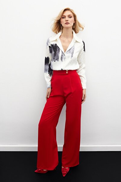 Sateen Μαύρο πουκάμισο με χαλαρό σχέδιο