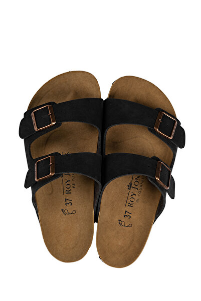 Shoebuo Women's Orthopedic Sole Comfort Model Slippers Double Strap Buckle Daily Comfortable Home and Outdoor Slippers