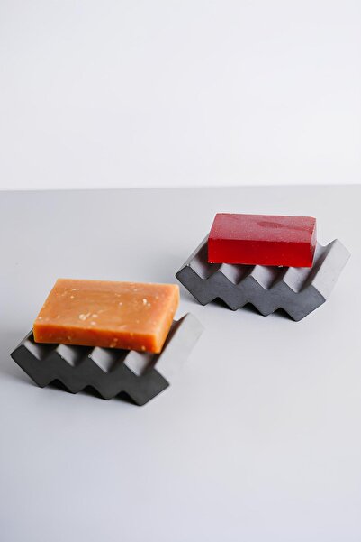 betonmall Decorative Concrete Soap Dish |   Durable, Handmade, Modern Design Bathroom Decoration 1 Piece