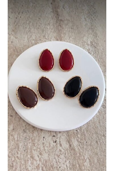 VİOLET ACCESSORİES VİNTAGE OVAL BÜYÜK BOY KÜPE