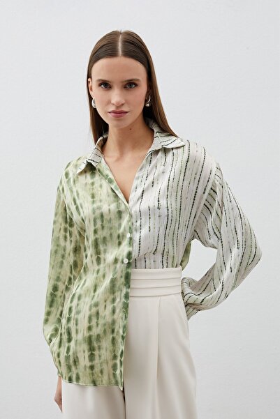 Sateen Сорочка з малюнком у вигляді повітряних кульок - HAKİ