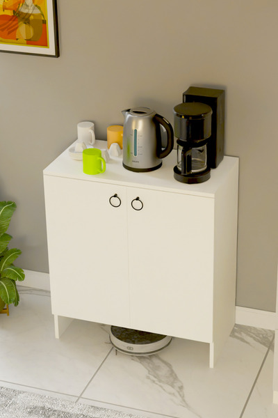 interGO KABİ İki Kapaklı Çok Amaçlı Dolap Erzak Dolabı Kiler Dolabı Mutfak Dolabı