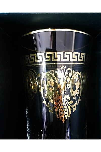 DECOSTYLE Pera GOLD Kaplama Paşabahçe Azur Lux meşrubat ve su bardağı 300cc