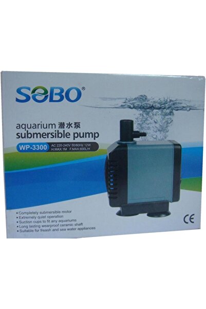 Genel Markalar WP-3300 Akvaryum Kafa Motoru 12w 600 L/h