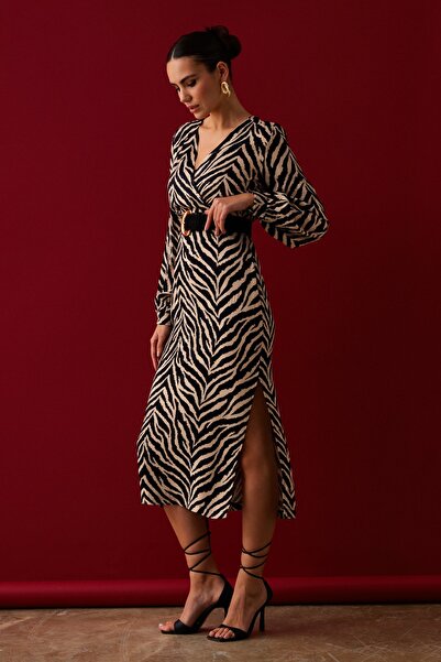 Sateen Сатинова спідниця із зебра-принтом - Зебра