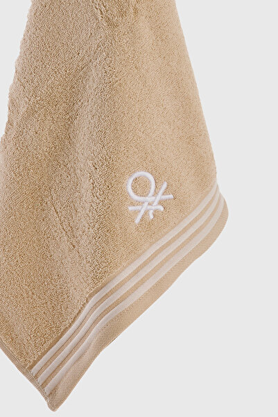 Benetton Home 5 Pieces Bath Towel Hand Face Body Beige 100% Cotton 30X50 cm Face Towel