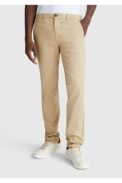 United Colors of Benetton Men's Beige Slim Fit Chino Trousers