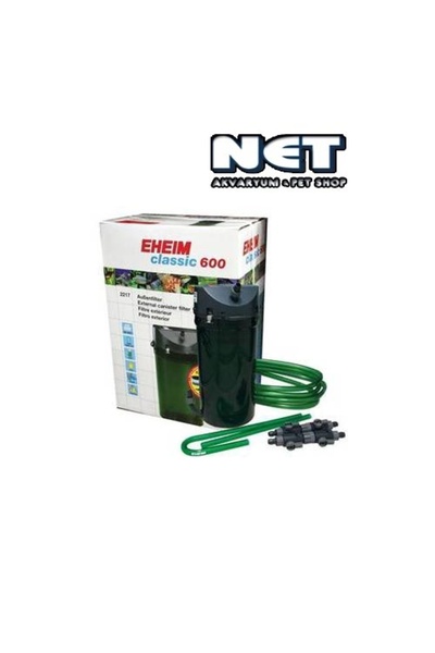 Eheim Classic 600 2217-02 Dış Filtre Musluklu 1000 L/H Anadolu Pet Ürünü
