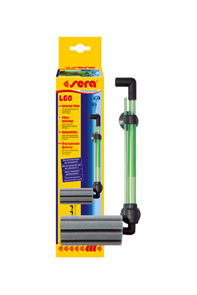 SERA L 60 Aquarium Internal Filter Max.60 Liters Motorless Pipe Internal Filter with Sponge