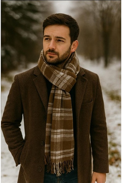 EKstore Erkek Pamuklu Yumuşak Dokulu Atkı