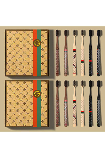 Choice 12 قطعة - 2 صندوق 6/12 صندوق مجموعة فرشاة أسنان عالية الجودة للعناية بالفم وتنظيف الشعر الناعم وتنظيف الأسنان في المنزل