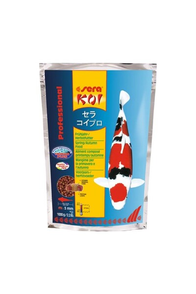 SERA Koi Profesyonel İlkbahar-Sonbahar Yemi 1 kg SKT:08/2027