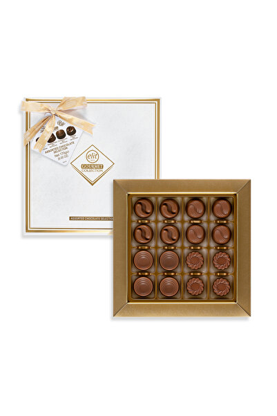 Elit Çikolata Gourmet Collection Spesiyal Hediye Çikolata Beyaz Kutu 170g Glu...