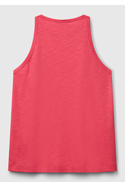 United Colors of Benetton Women's Orange Modal Blended Slub Undershirt